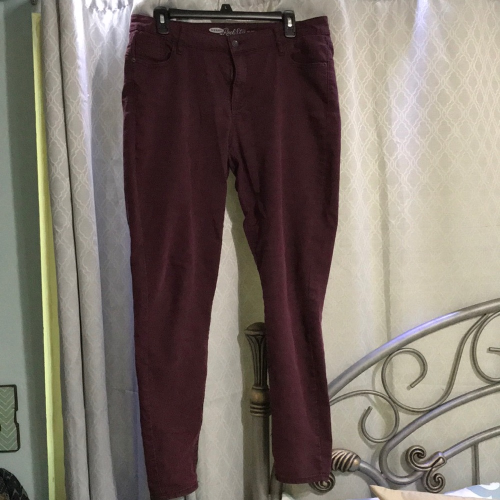 Maroon jeans